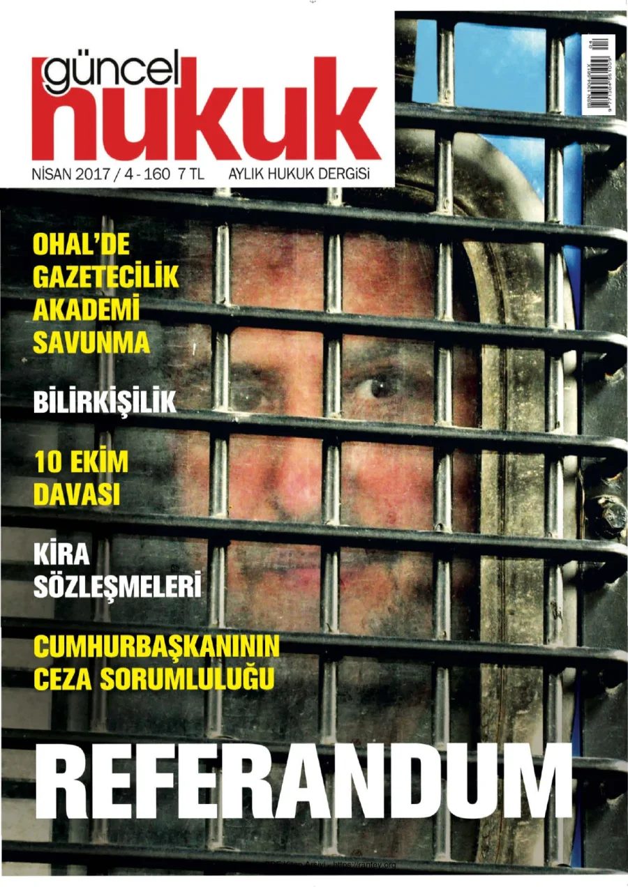 Güncel Hukuk Sayı 160 - Nisan 2017 kapak görseli