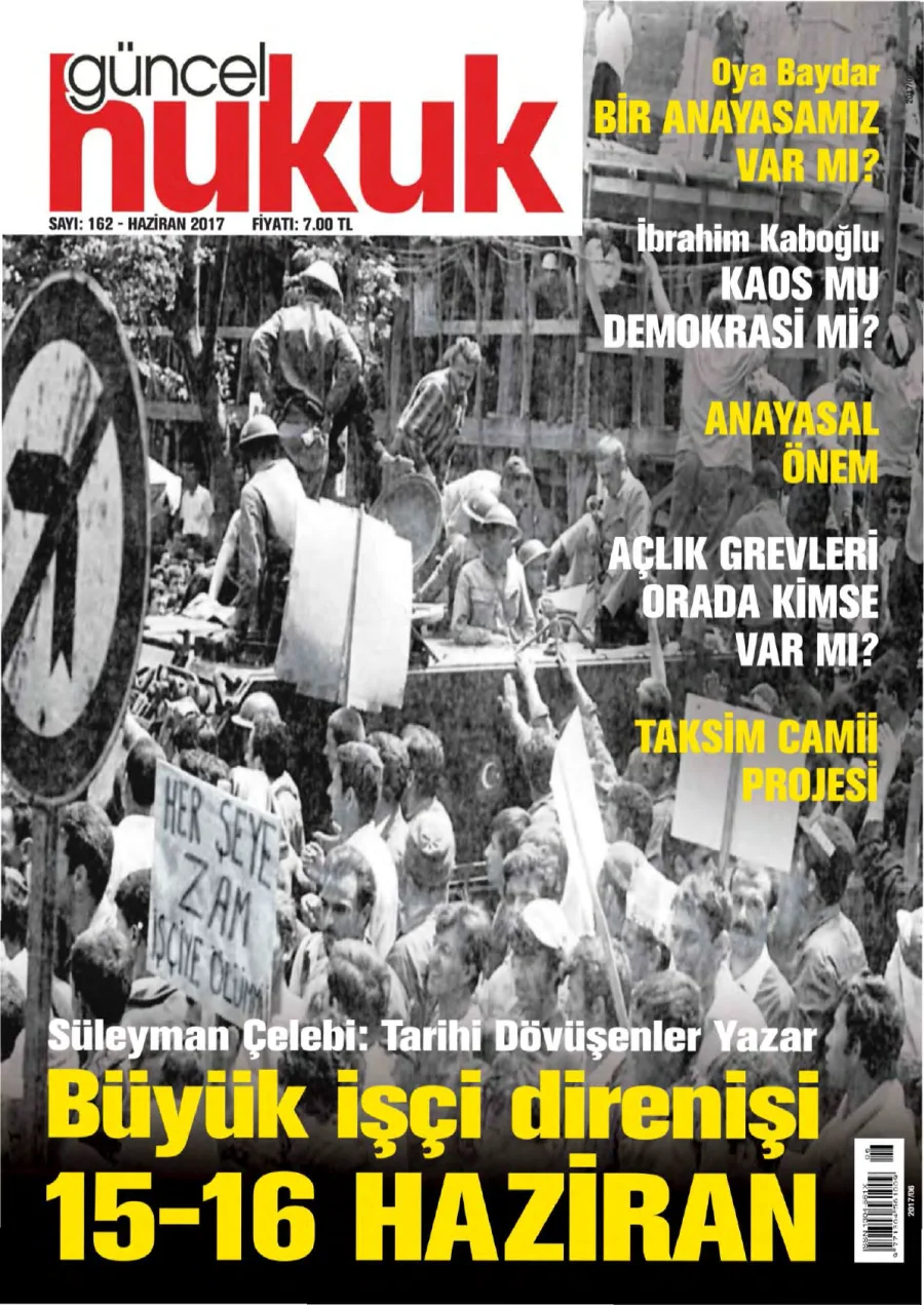 Güncel Hukuk Sayı 162 - Haziran 2017 kapak görseli