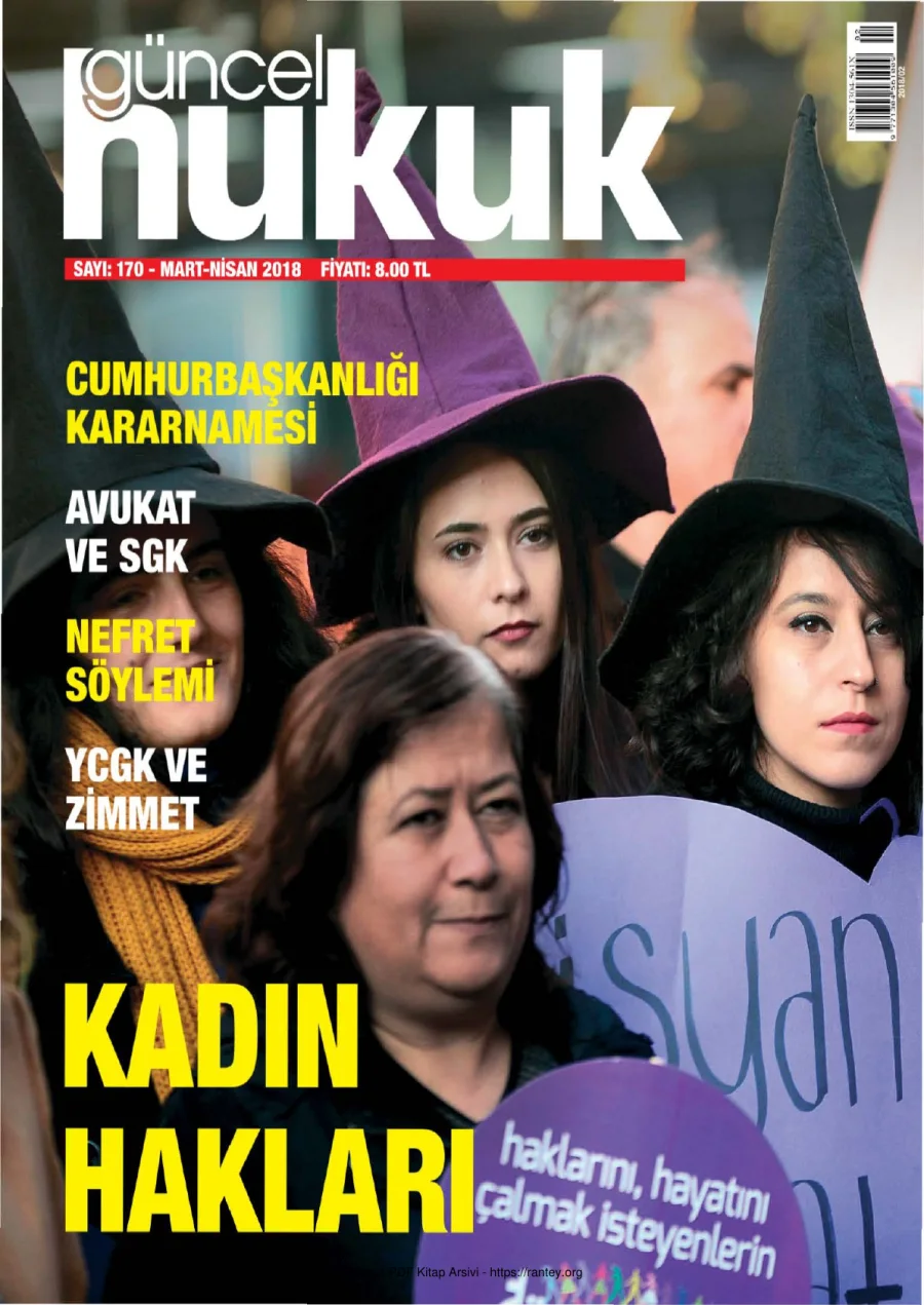 Güncel Hukuk Sayı 170 - Mart Nisan 2018 kapak görseli