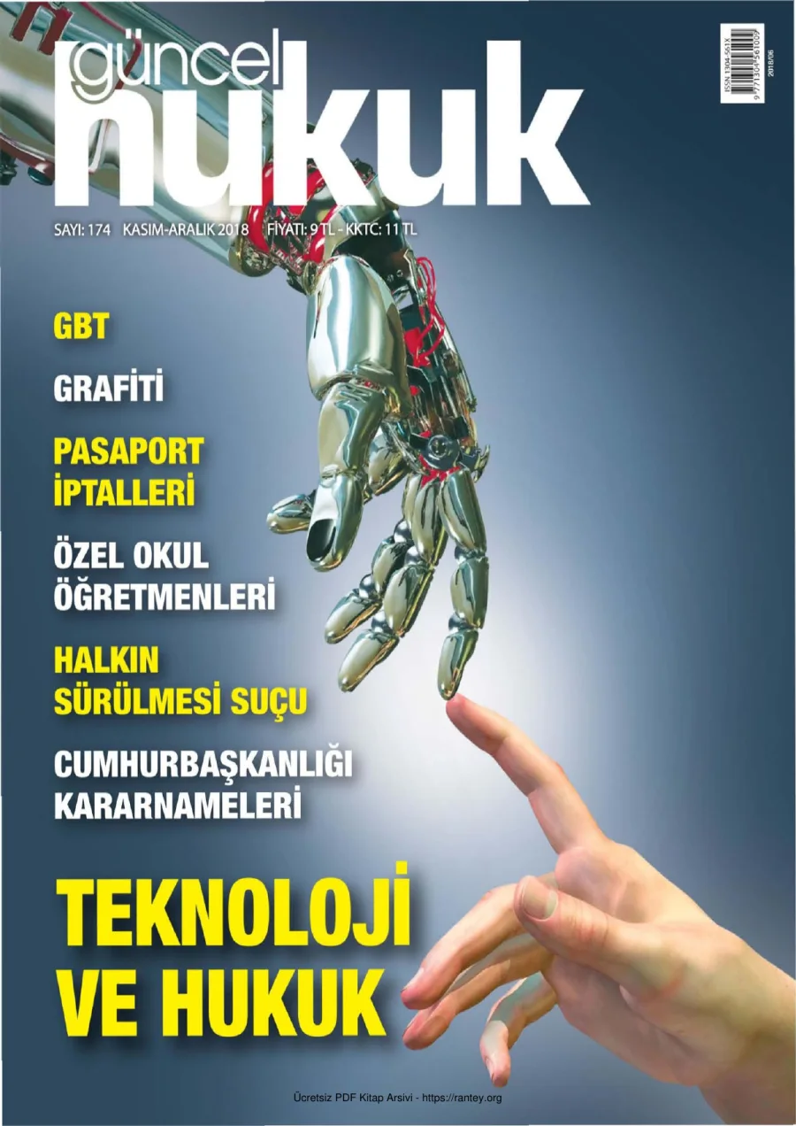 Güncel Hukuk Sayı 174 - Kasım Aralık 2018 kapak görseli