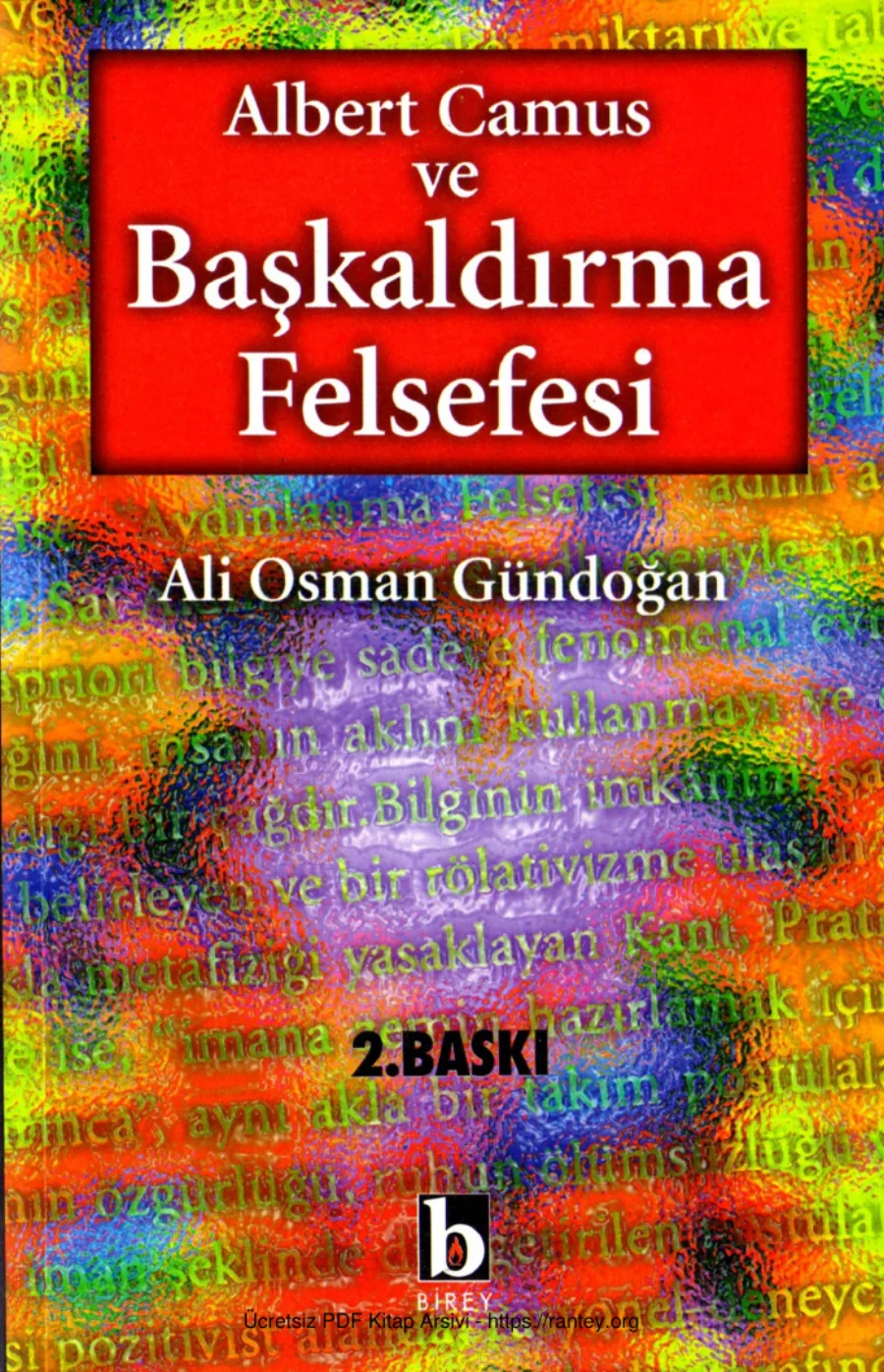 Gündoğan Albert Camus ve Başkaldırma Felsefesi Birey Yayınları kapak görseli