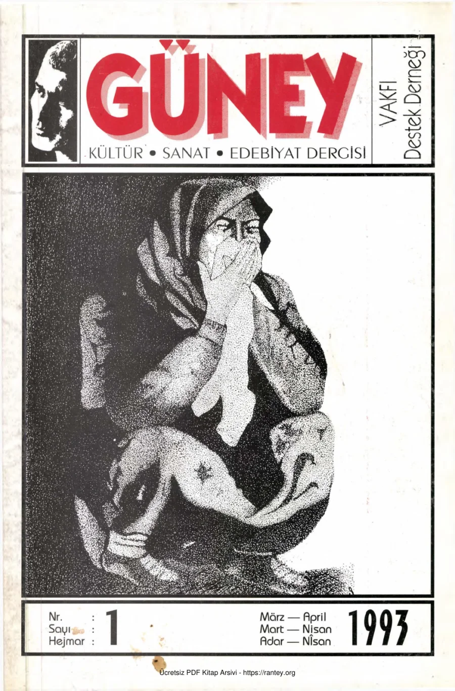 Güney Sayı 01 Nisan 1993 kapak görseli