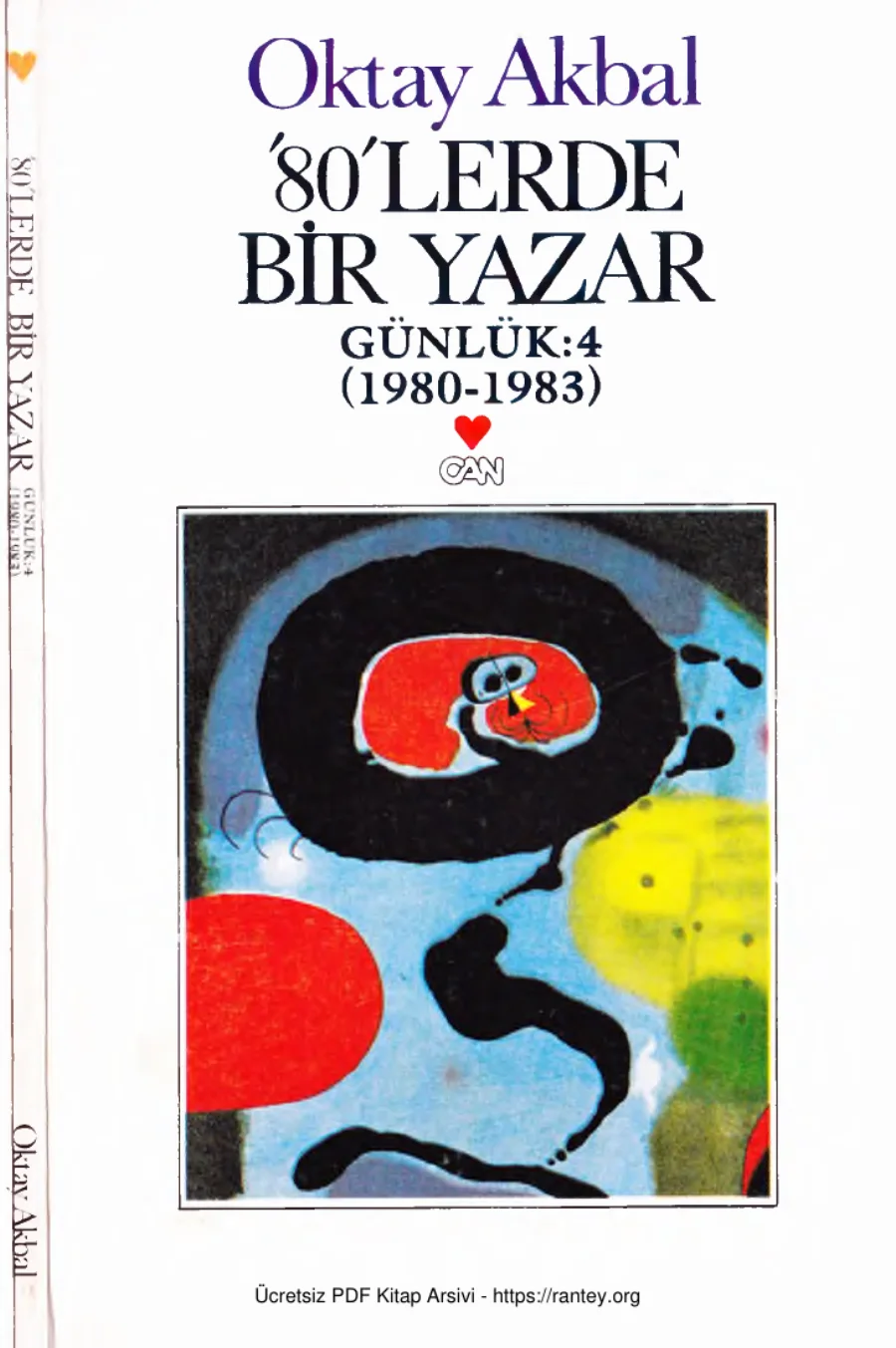 Günlük 4 1980 1983 80lerde Bir Yazar kapak görseli