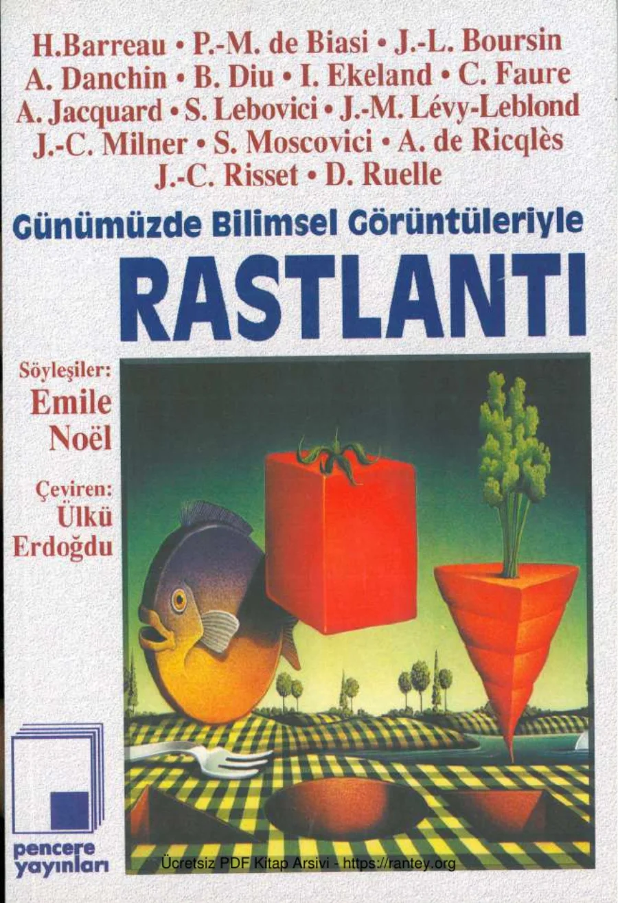 Günümüzde Bilimsel Görüntüleriyle Rastlantı Pencere Yayınları kapak görseli