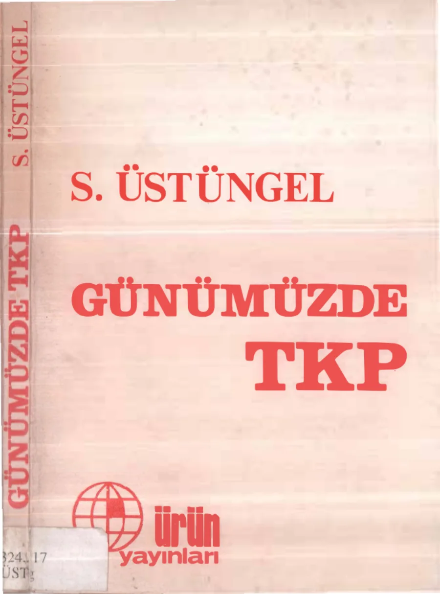 Günümüzde TKP kitap kapağı