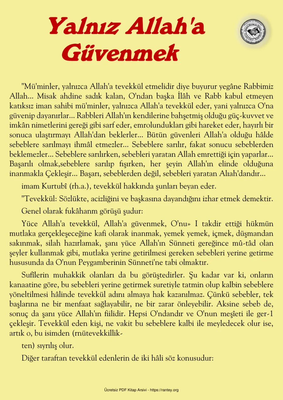 Güvenmek Ebu Abdulmumin Tekin Mıhçı kapak görseli
