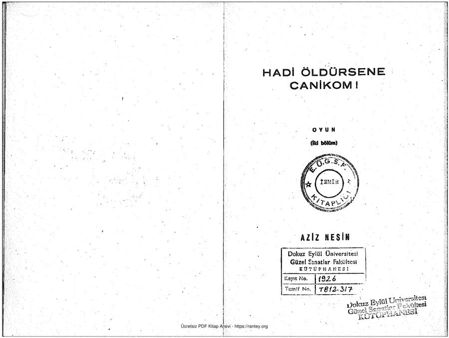 Hadi Öldürsene Canikom kapak görseli