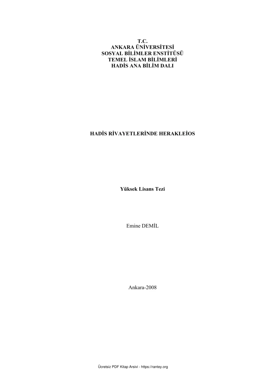 HADİS RİVAYETLERİN DE Dr TEZİ Ebu Abdulmumin Tekin Mıhçı kapak görseli