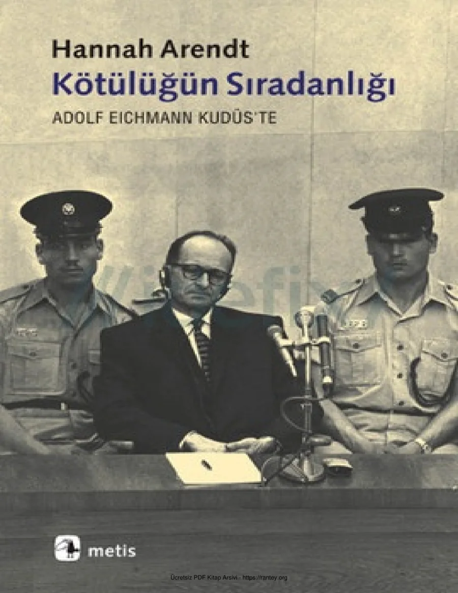 Hannah Arendt kapak görseli