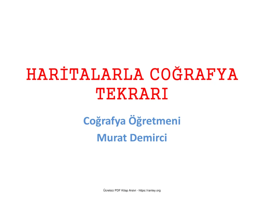 HARİTALARLA COĞRAFYA TEKRARI kapak görseli