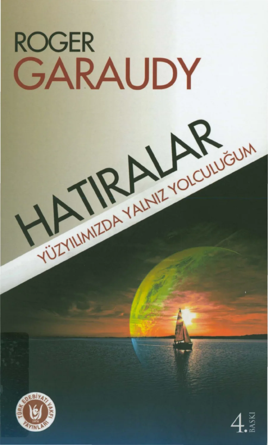 Hatıralar Türk Edabıyatı Vakfı Yayınları kapak görseli