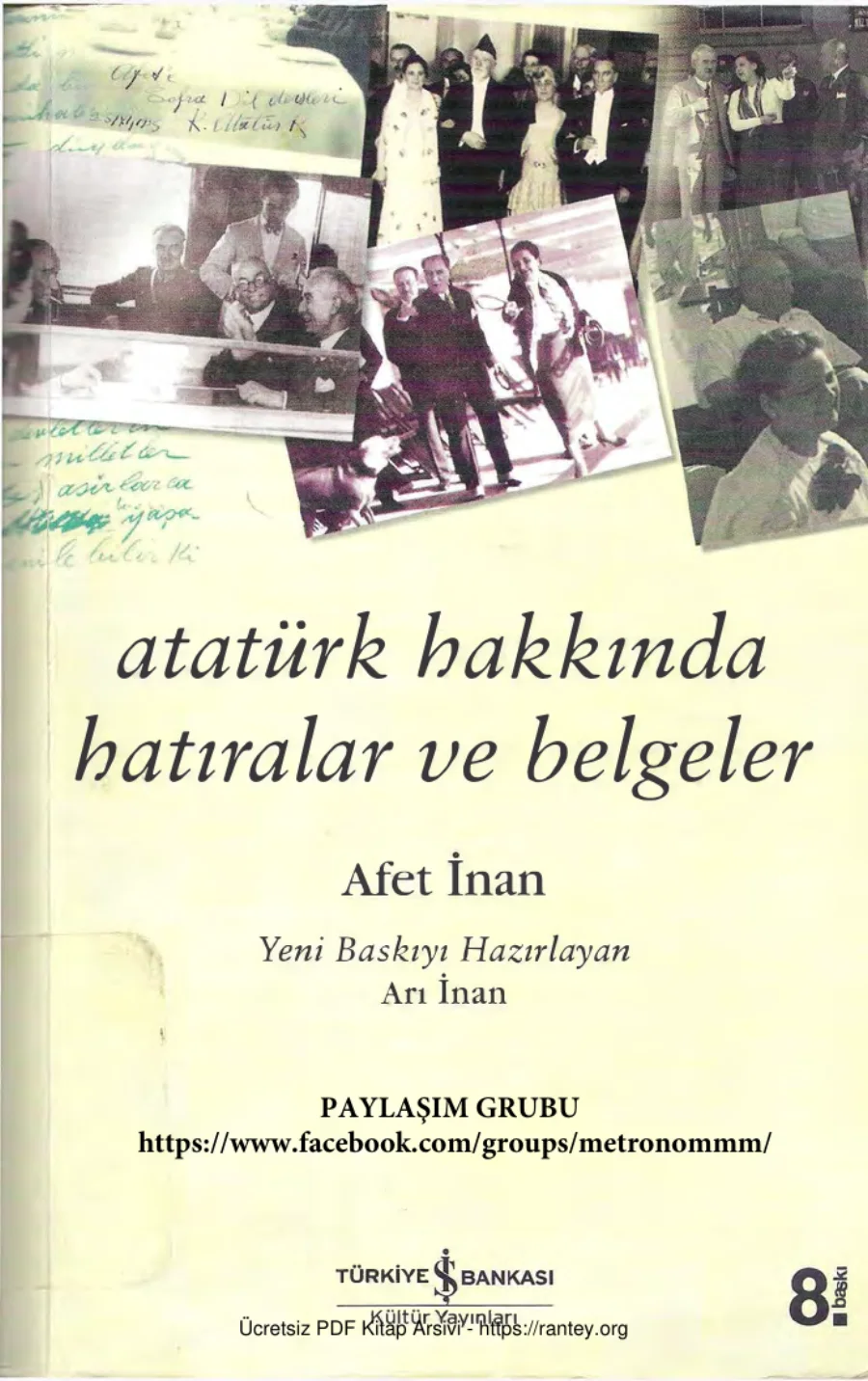 Hatıralar ve Belgeler Afet Inan kapak görseli