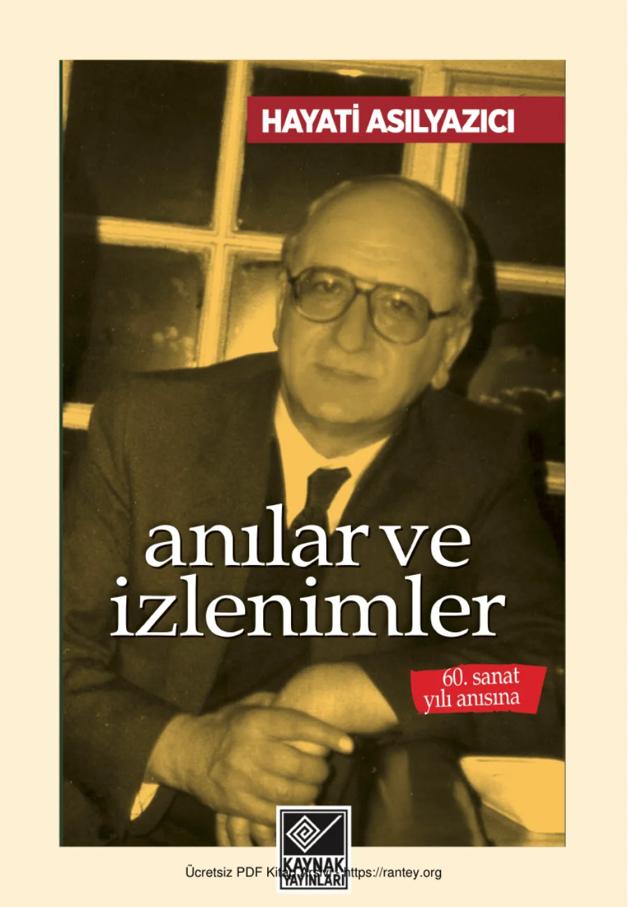 Hayati Asılyazıcı Anılar ve İzlenimler kapak görseli