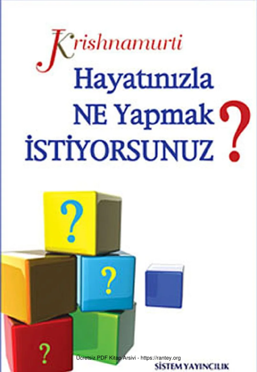 Hayatınızla Ne Yapmak İstiyorsunuz Sistem Yayınları kapak görseli