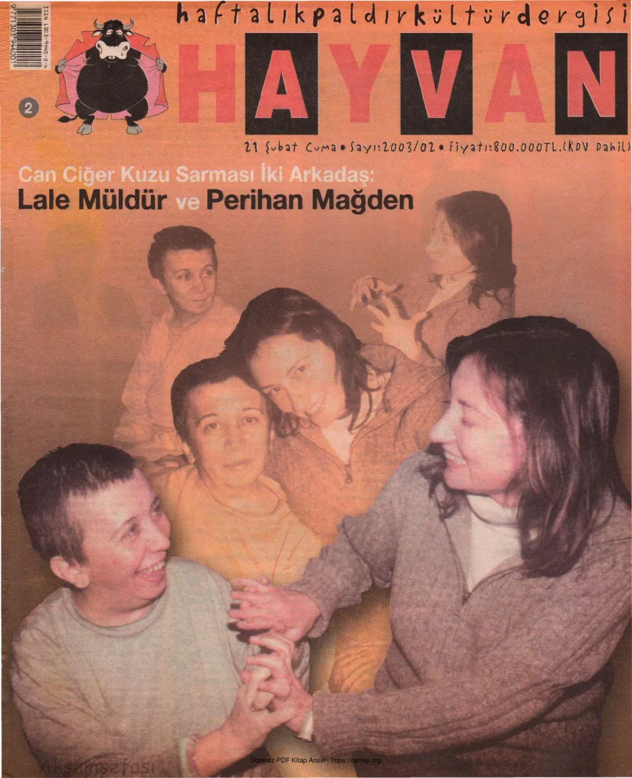 Hayvan Sayı 02 21 Şubat 2003 kapak görseli