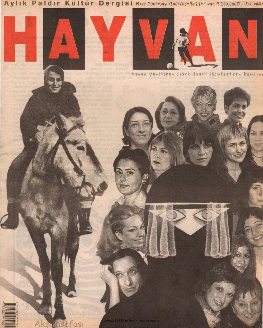 Hayvan Sayı 22 Mart 2004 kapak görseli