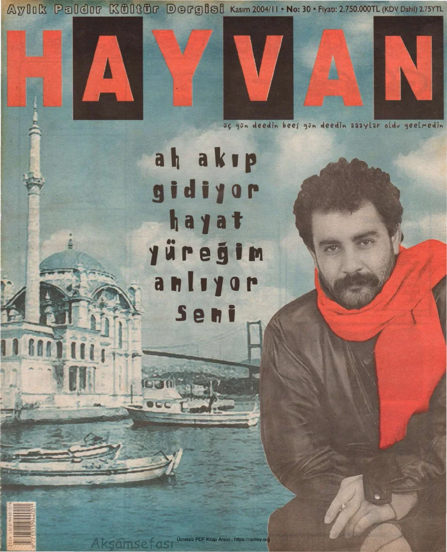 Hayvan Sayı 30 Kasım 2004 kapak görseli