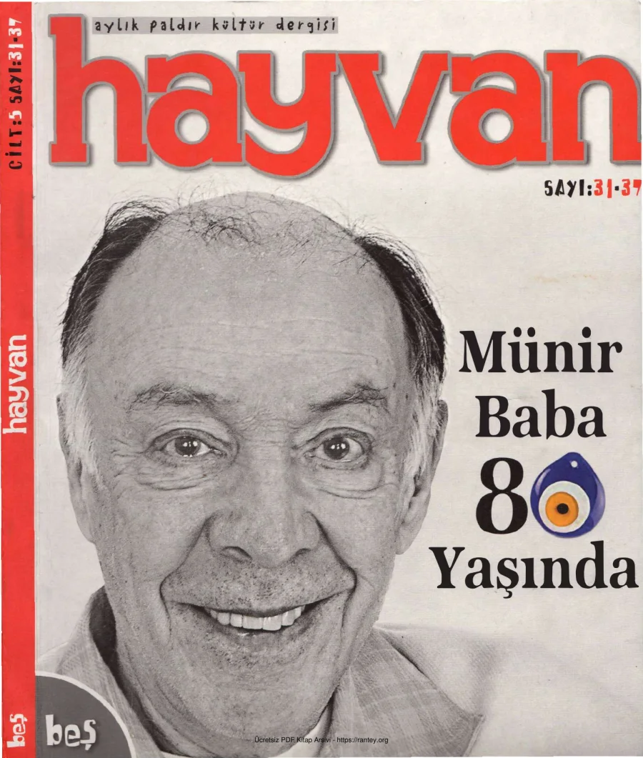Hayvan Sayı 31 Aralık 2004 kapak görseli