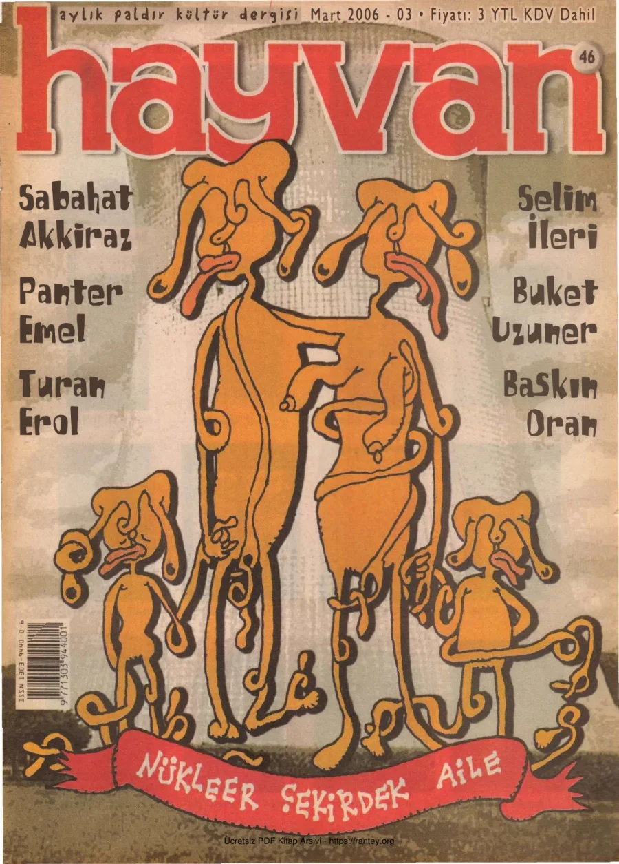 Hayvan Sayı 46 Mart 2006 kapak görseli