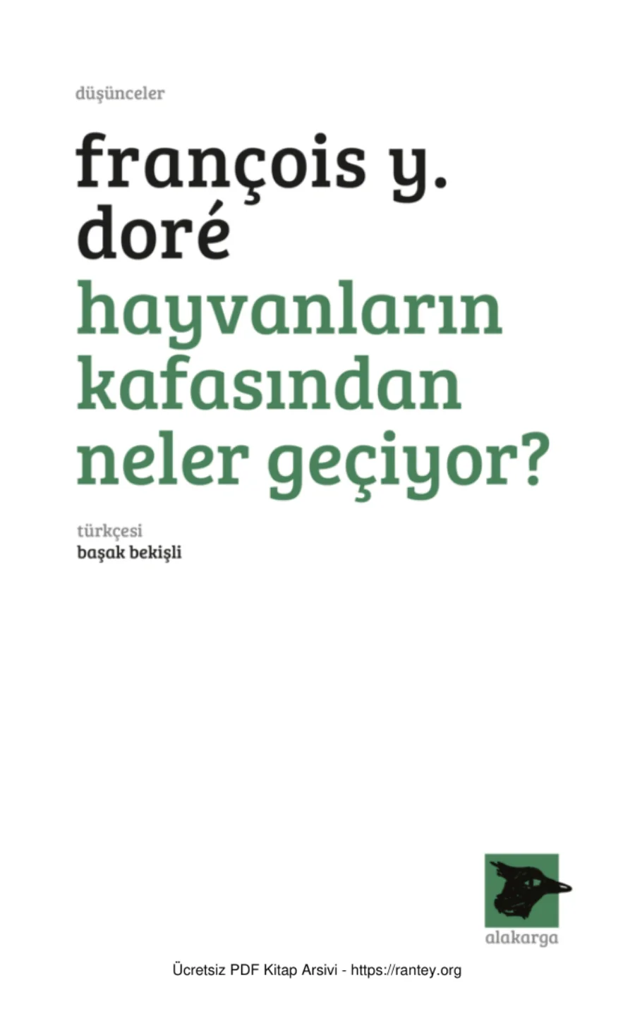 Hayvanların Kafasından Neler Geçiyor? kapak görseli