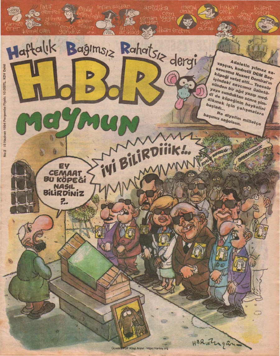 HBR Maymun Sayı 002 kapak görseli