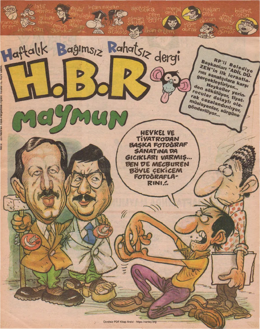 HBR Maymun Sayı 003 kapak görseli