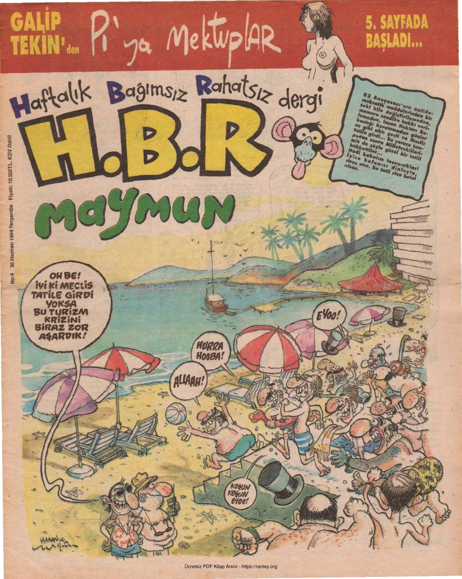 HBR Maymun Sayı 004 kapak görseli