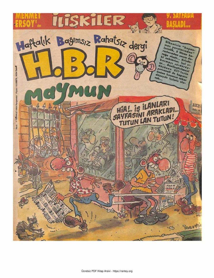 HBR Maymun Sayı 005 kapak görseli