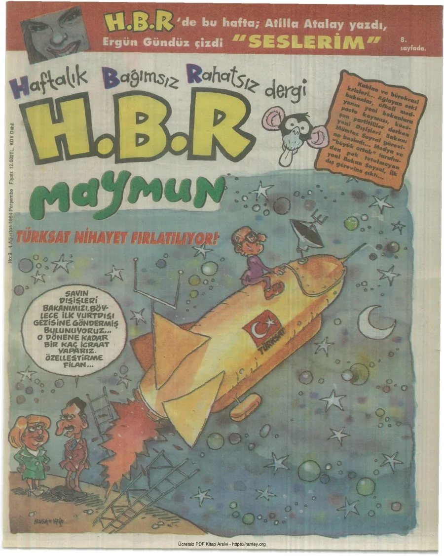 HBR Maymun Sayı 009 kapak görseli