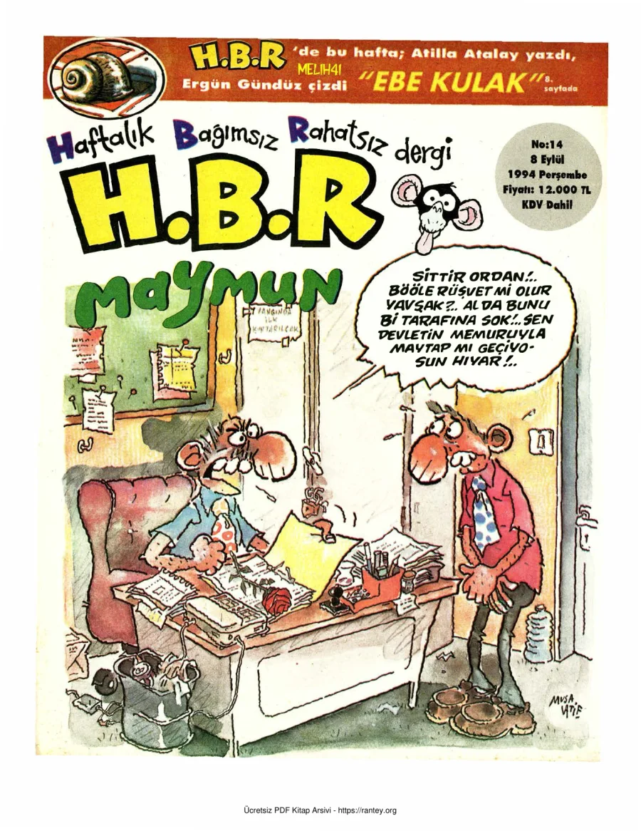HBR Maymun Sayı 014 kapak görseli
