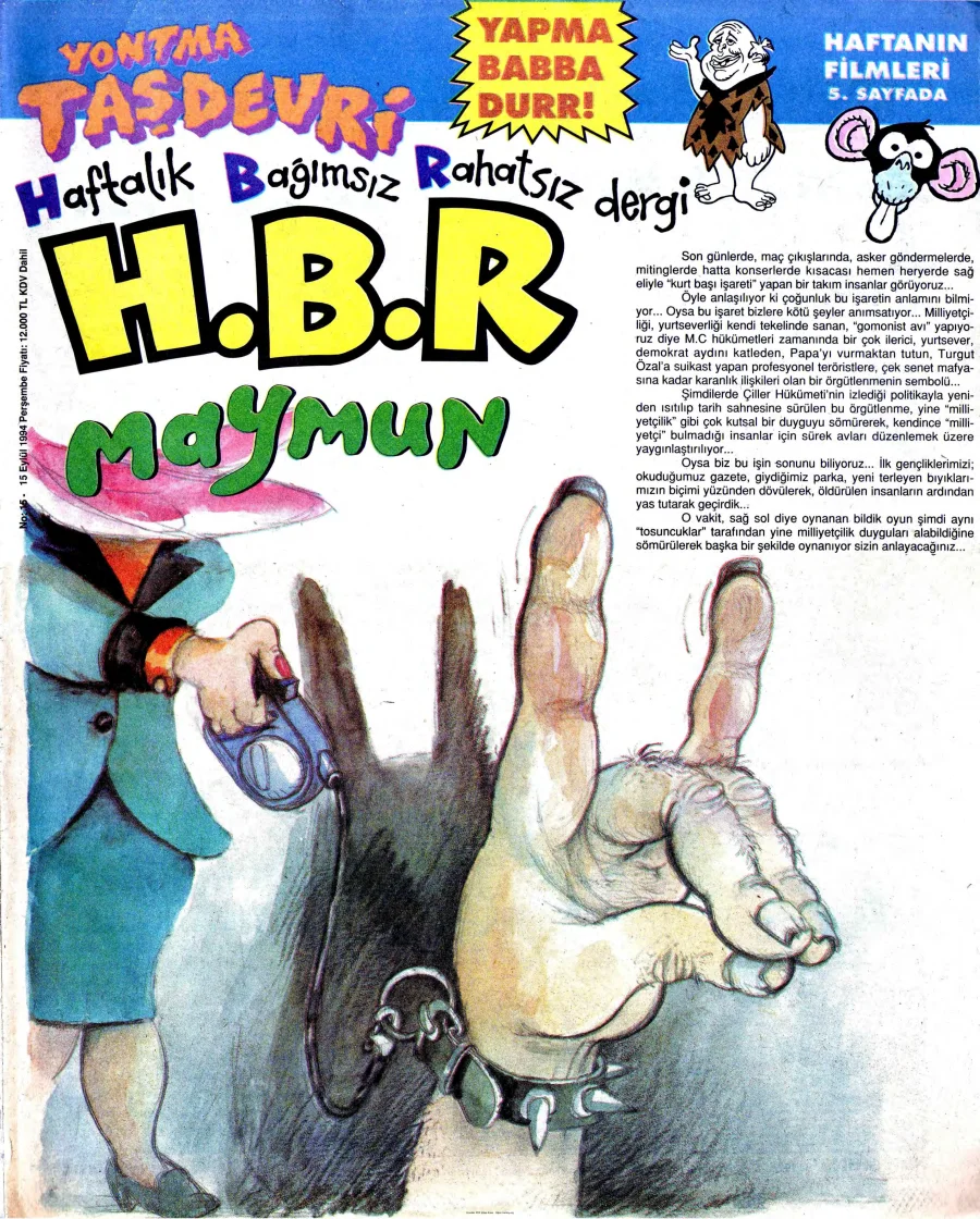 HBR Maymun Sayı 015 kapak görseli