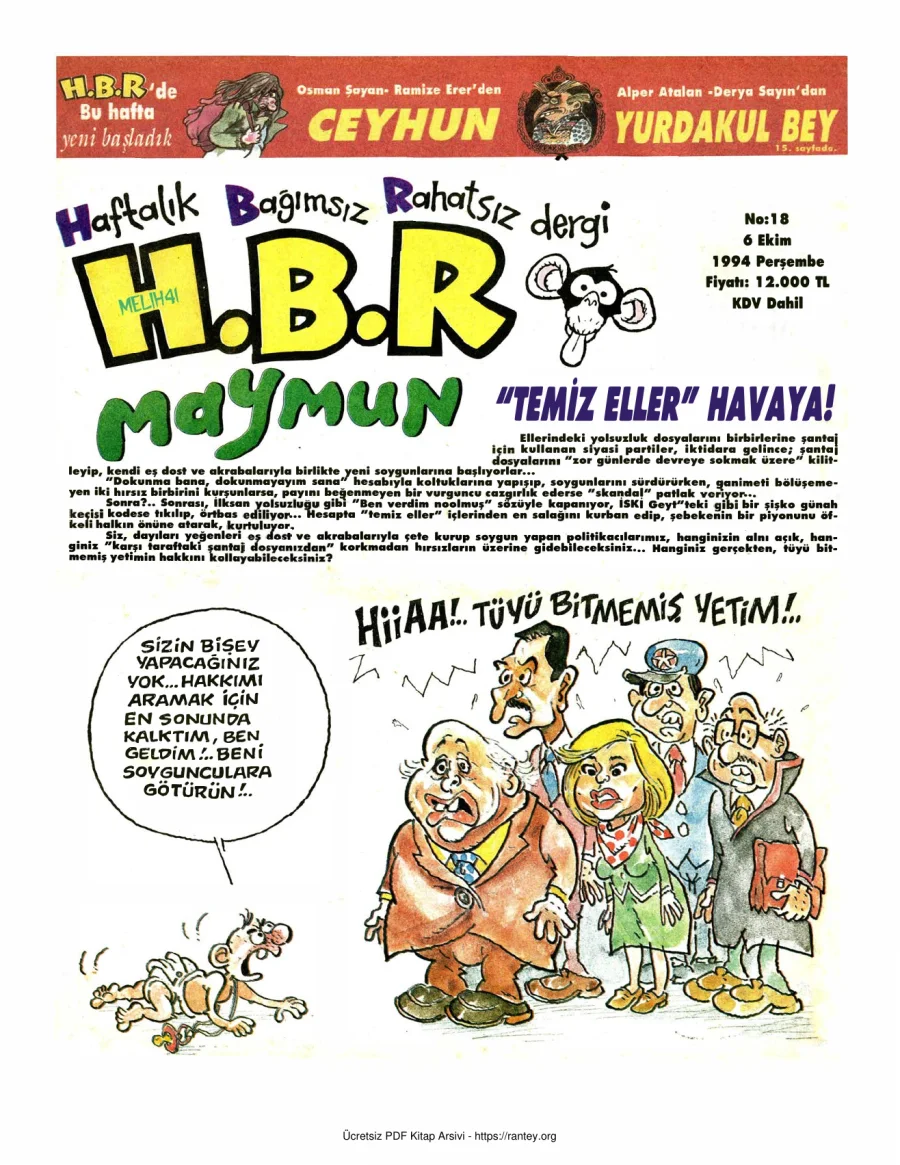 HBR Maymun Sayı 018 kapak görseli