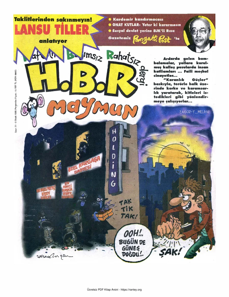 HBR Maymun Sayı 031 kapak görseli