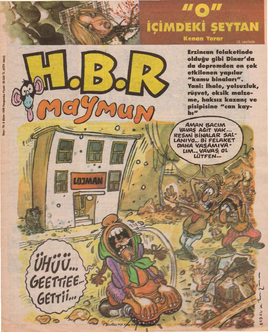 HBR Maymun Sayı 070 kapak görseli