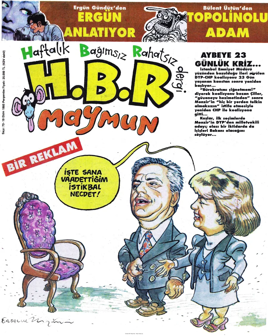 HBR Maymun Sayı 072 kapak görseli