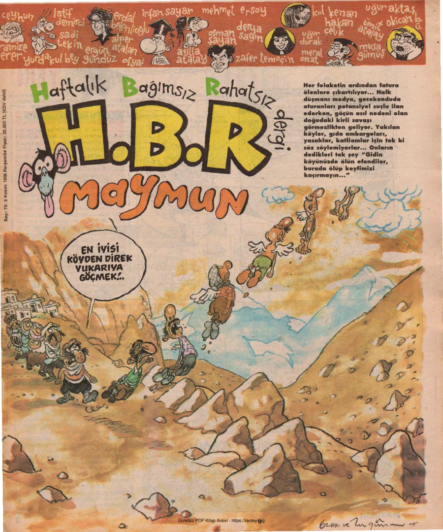 HBR Maymun Sayı 075 kapak görseli