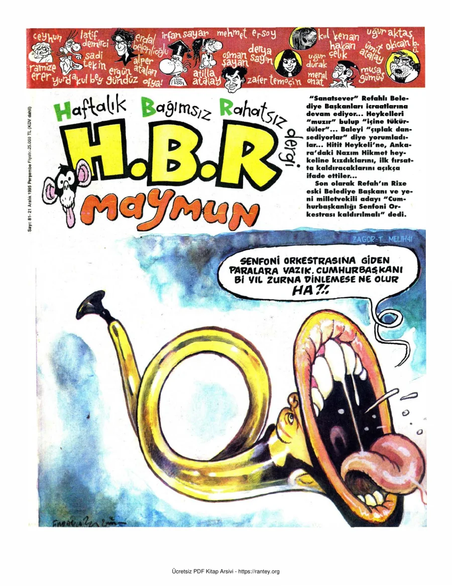HBR Maymun Sayı 081 kapak görseli