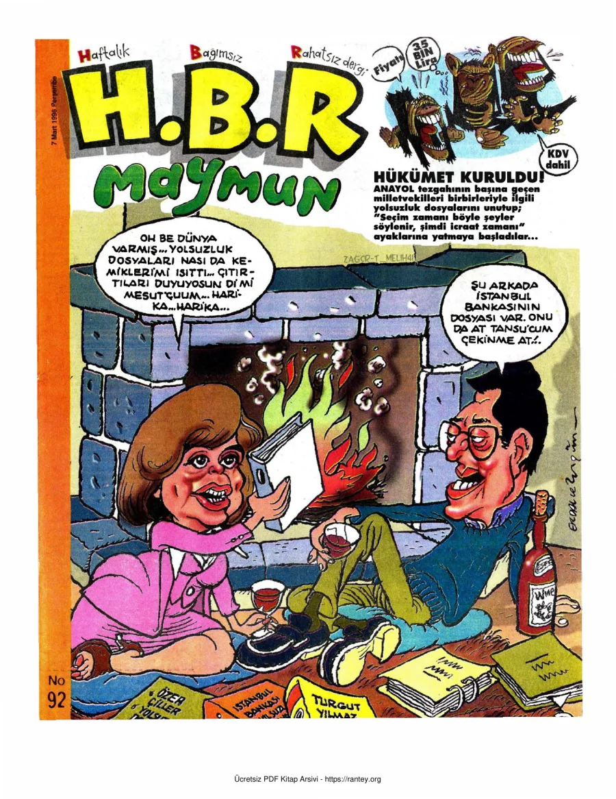 HBR Maymun Sayı 092 kapak görseli