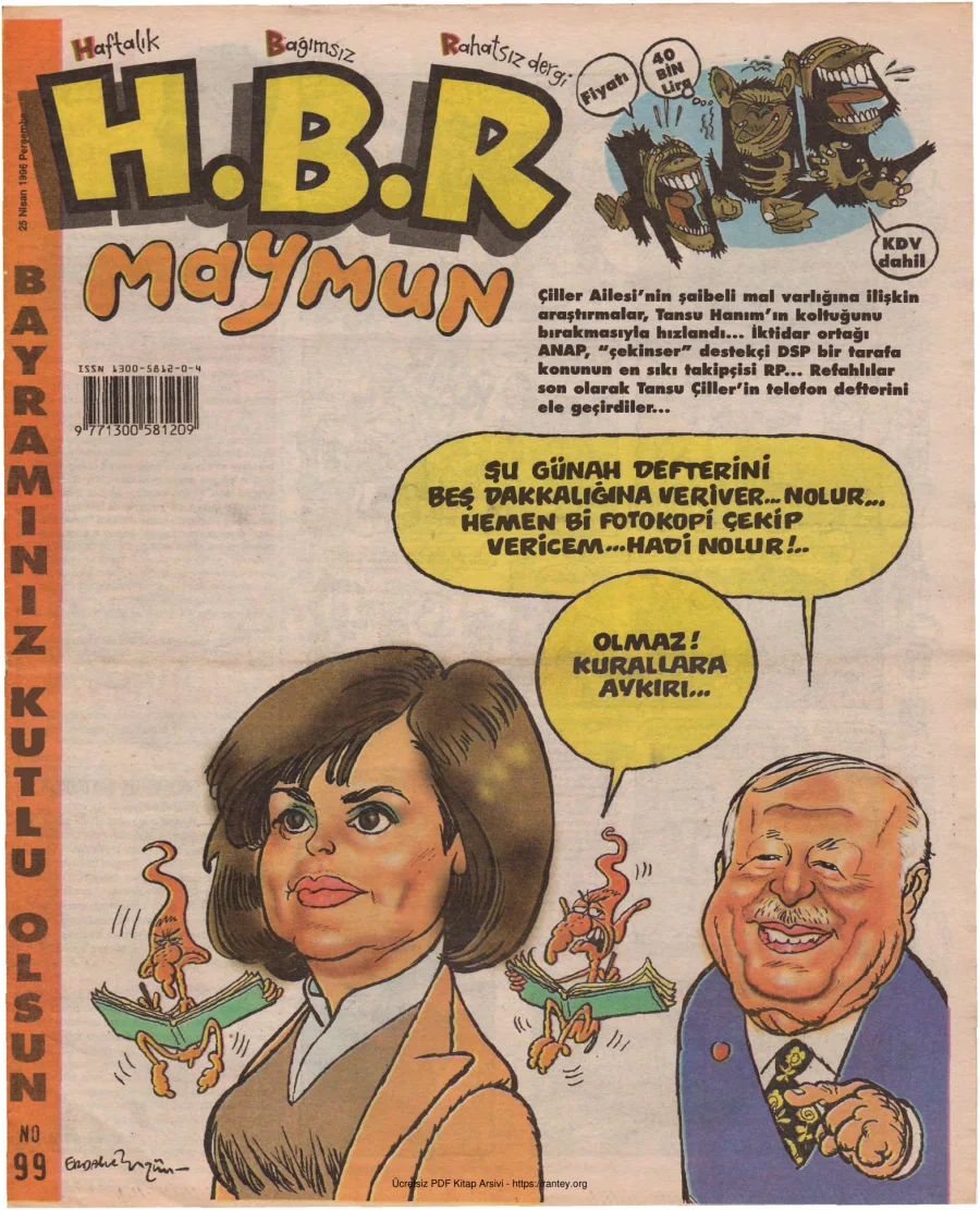 HBR Maymun Sayı 099 kapak görseli