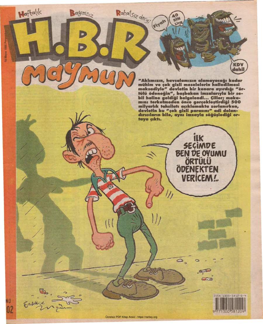 HBR Maymun Sayı 102 kapak görseli