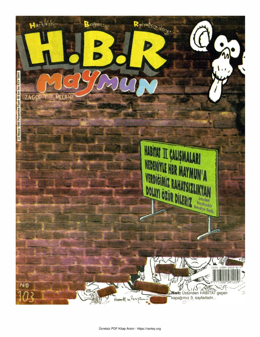HBR Maymun Sayı 103 kapak görseli