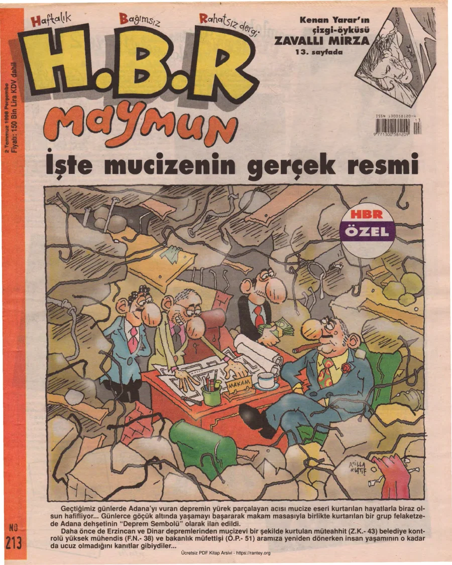 HBR Maymun Sayı 213 kapak görseli
