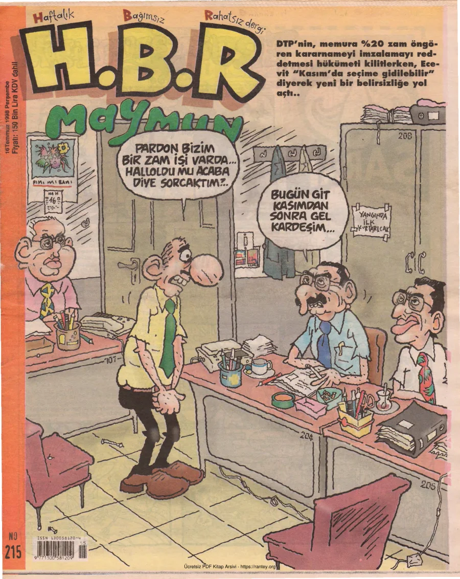 HBR Maymun Sayı 215 kapak görseli