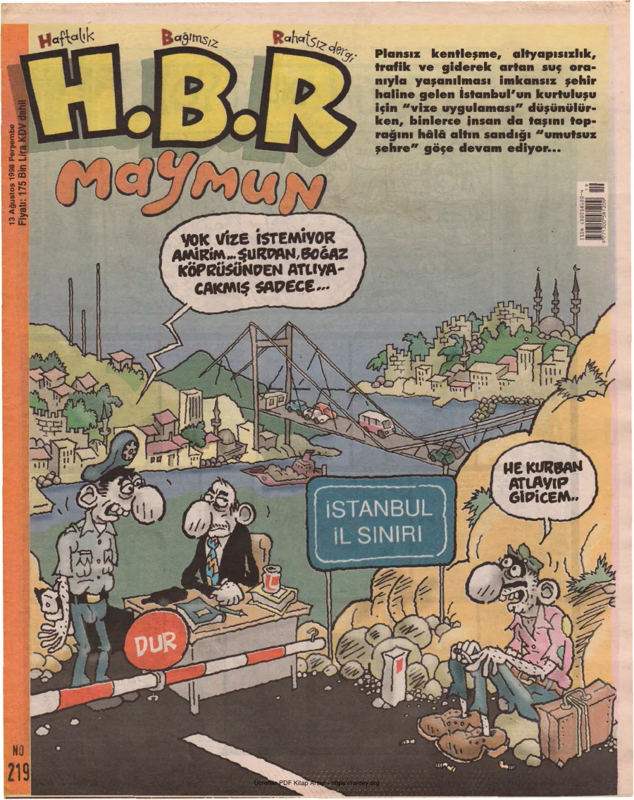 HBR Maymun Sayı 219 kapak görseli