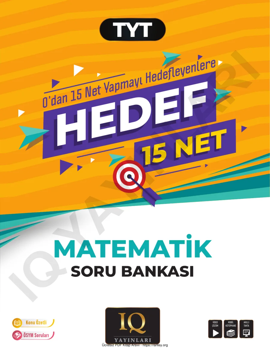 Hedef 15 Net Matematik Soru Bankası kapak görseli
