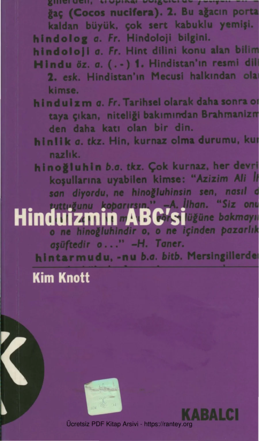 Hinduizmin ABC'si kapak görseli