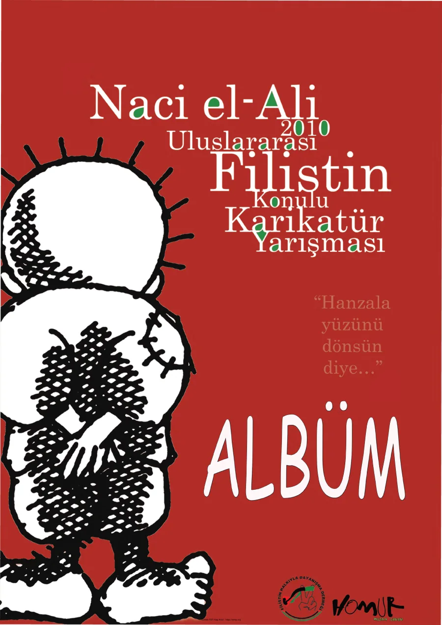 Homur Naciİ El Ali Filistin Konulu Karikatür Albümü 2010 kapak görseli