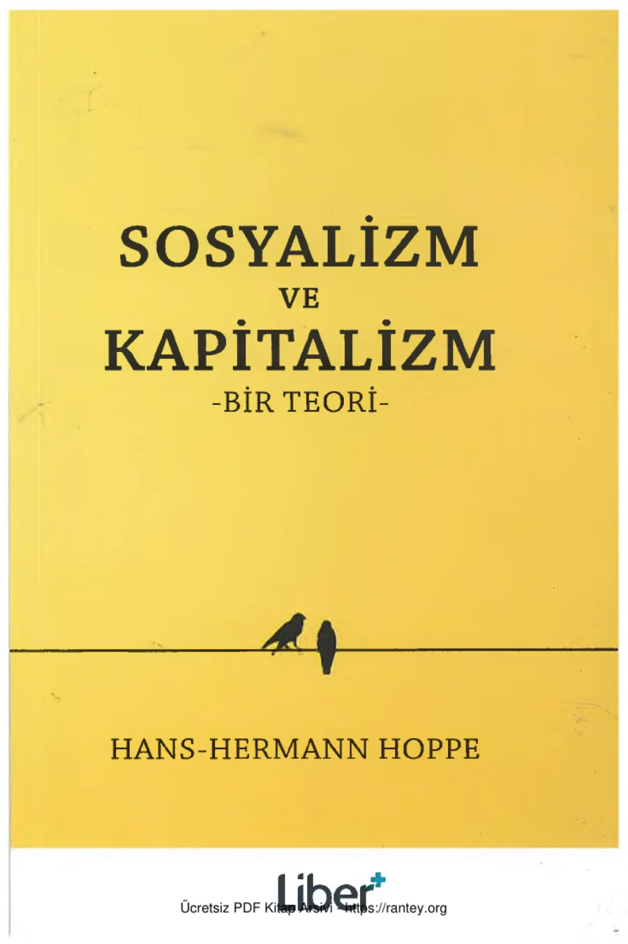 Hoppe Sosyalizm ve Kapitalizm Liber Yayınları kapak görseli