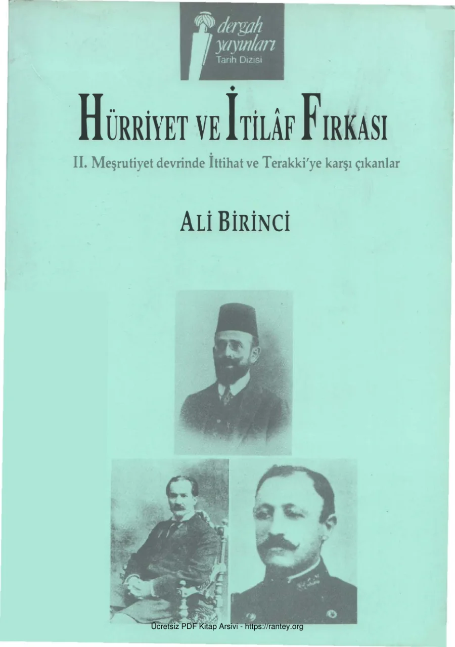 Hürriyet ve İtilaf Fırkası Dergah Yayınları kapak görseli