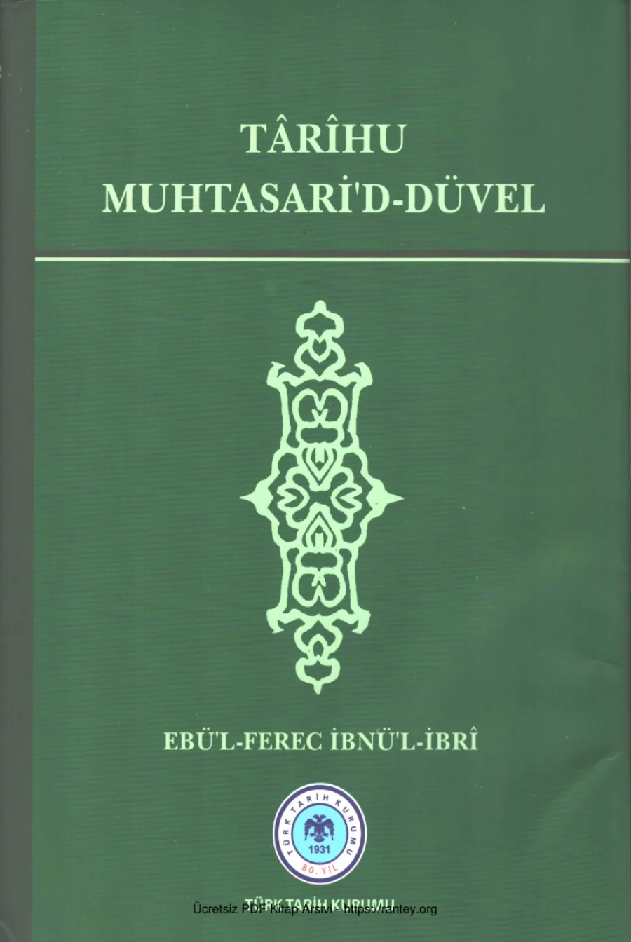 İbnül İbri Tarihu Muhtasarid Düvel kapak görseli